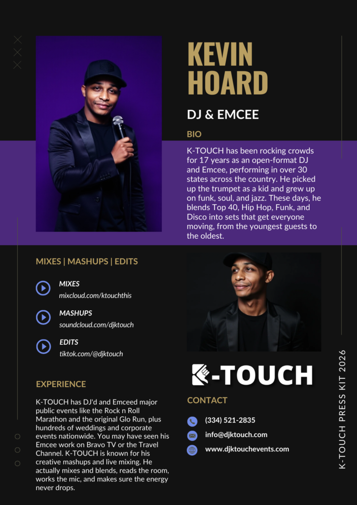 Wedding DJs Planners Photographers Photo Booths • Auburn Opelika Lanett Montgomery Birmingham AL • Columbus GA • www.djktouchevents.com • 3345212835